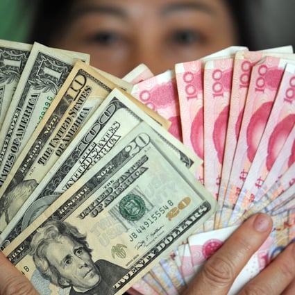 The Chinese yuan’s exchange rate has slipped by 1.7 per cent against the US dollar so far this year. Photo: Xinhua