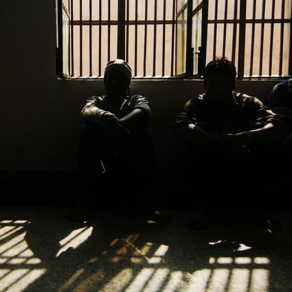 Inmates pictured in a cell at the Tihar Jail in New Delhi, India. Photo: AFP