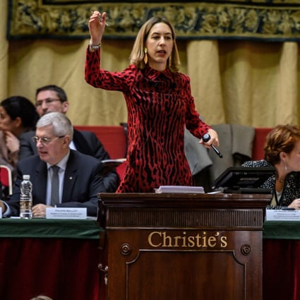 The coronavirus pandemic has put a pause on live auctions, but large art houses like Christie’s are going online as collectors continue to buy. Photo: AFP
