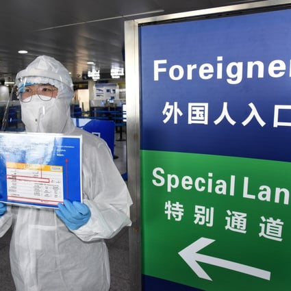 China has banned most foreigners from entering the country and has limited diplomats’ movements. Photo: Xinhua