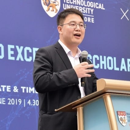 BIGO Technologies co-founder and president Jason Hu speaking at an event in Singapore. Photo: Handout