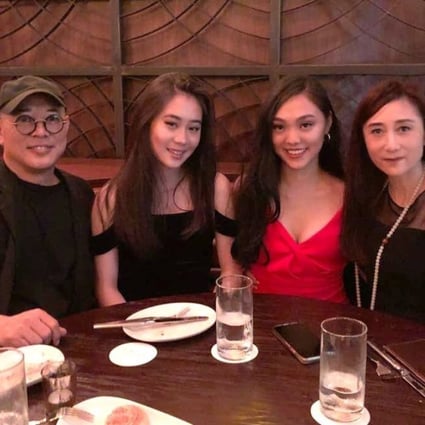 Jet Li, Jada, Jane and Nina enjoy a meal together. Photo: Jet Li/Instagram