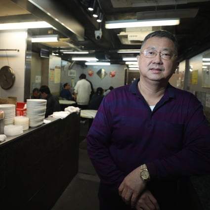 Ma Kar-for, owner of Hop Hing Noodle Ka at his restaurant in Kwun Tong. Photo: Xiaomei Chen