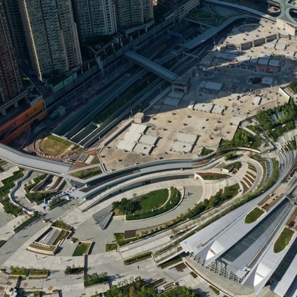 The plot of land on top of the West Kowloon high-speed rail station, Austin Road, West Kowloon. Photo: Winson Wong