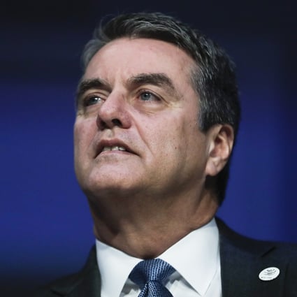 WTO Director General Roberto Azevedo attends a session at annual meeting of the World Economic Forum in Davos, Switzerland in January 2019. Photo: AP