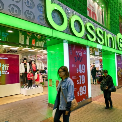 Bossini shops are a common sight in Hong Kong. Photo: Shutterstock