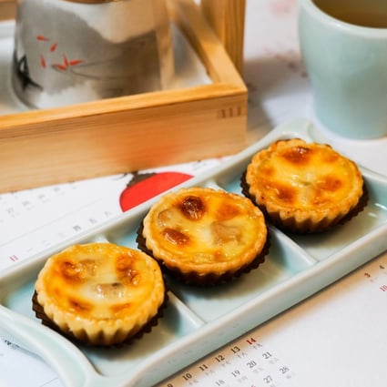 Touch your heart with these up-to-date dim sum treats – abalone and cheese tarts at Nove Chinese Kitchen. Photo: handout
