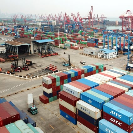 The Global Trade Barometer plunged to 87.6, its lowest reading since launching in 2016. The baseline index is 100, with a reading below that suggesting a contraction. Photo: Xinhua