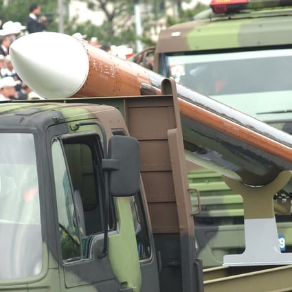 Taiwan’s home-grown supersonic Tien Kung-3 ship-to-ship missile. Photo: AFP