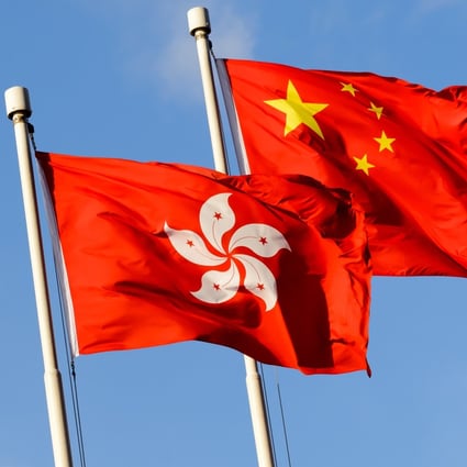 The Chinese and Hong Kong flags. Photo: Shutterstock