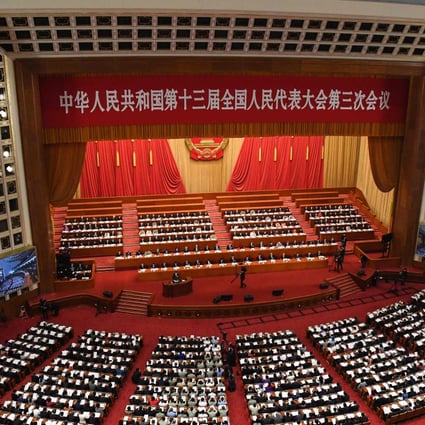 Premier Li Keqiang confirmed at the National People’s Congress on Friday that China would not set an economic growth target for 2020. Photo: AFP