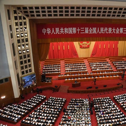 The annual session of the National People’s Congress gets under way at the Great Hall of the People in Beijing last week. Photo: AFP