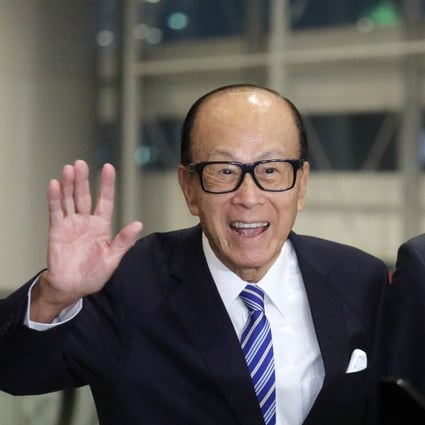 Tycoon Li Ka-shing (left), Hong Kong’s second-richest man, on Wednesday offered his public support for a new national security law for the city that Beijing plans to impose. Photo: Dickson Lee