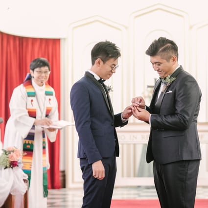Edgar Ng and Henry Li were married in London in 2017. Photo: Handout