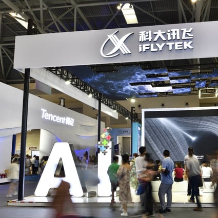 Citizens visit IFlyTek’s booth on day two of the 2019 Smart China Expo at Chongqing International Expo Center on August 27, 2019 in Chongqing, China. Photo: VCG/VCG via Getty Images