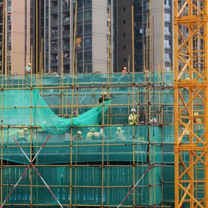 A construction site near residential buildings in Shenzhen on May 17, 2020. Photo: Reuters
