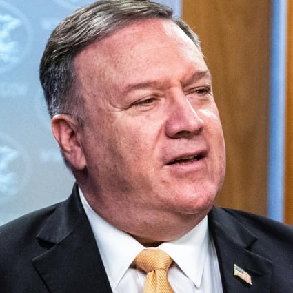 US Secretary of State Mike Pompeo speaks during a press conference at the State Department in March. Photo: dpa