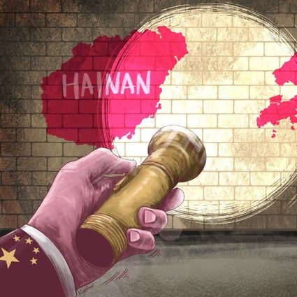 China plans to turn the southern island of Hainan into a free trade port. Illustration: Lau Ka-kuen