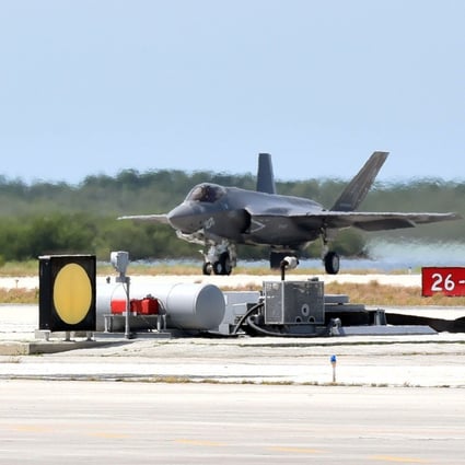 Two fighter planes are seen at Naval Air Station Key West, Florida, where three Chinese nationals were caught illegally taking photographs. Photo: US Navy via AFP