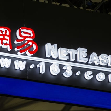 NetEase logo is seen above the company's booth one day before the 2019 China Digital Entertainment Expo & Conference (ChinaJoy) at Shanghai New International Expo Center on August 1, 2019 in Shanghai. Photo: Visual China Group via Getty Images