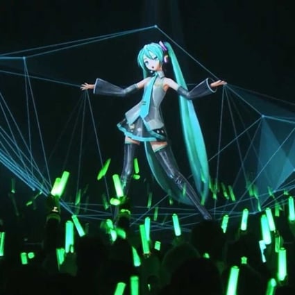 Hologram of Hatsune Miku performs live on stage in Japan. Photo: Handout