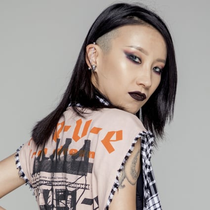 Make-up artist Ophelia Liu in a signature goth-inspired look. She's taking part in the BBC reality show Glow Up.