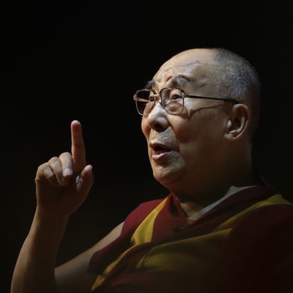 The Dalai Lama speaks on “the art of happiness” at a public event in New Delhi, India, in August 2017. The Tibetan spiritual leader will release an album of his teachings and mantras set over music in July. Photo: AP