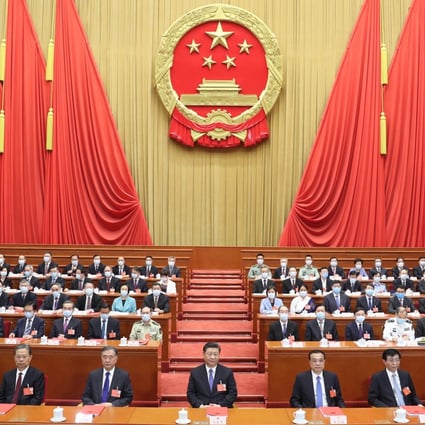 The third session of the 13th National People’s Congress (NPC) in Beijing. The central government is drafting a national security law for Hong Kong after losing patience with the city’s legislature to come up with one. Photo: Xinhua