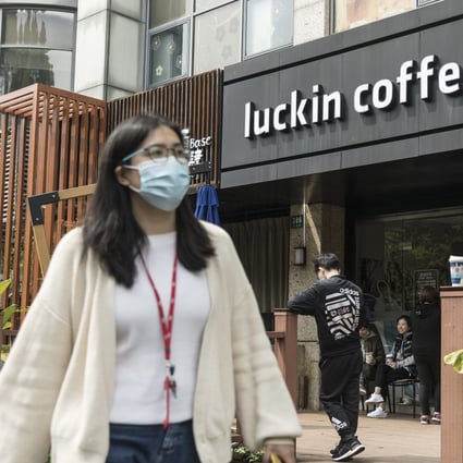Executives at Luckin were found to have inflated turnover between the second quarter and the fourth quarter of 2019. Photo: Bloomberg