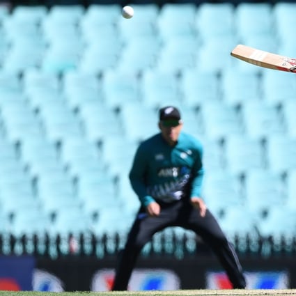 David Warner of Australia in action against New Zealand at the Sydney Cricket Ground in March. Cricket Australia decided to close all matches in the ODI series against New Zealand to spectators due to the ongoing coronavirus pandemic. Photo: EPA