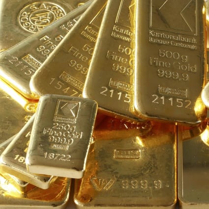 Gold bars from the vault of a bank are seen in an illustration picture taken in Zurich on November 20, 2014. File photo: Reuters