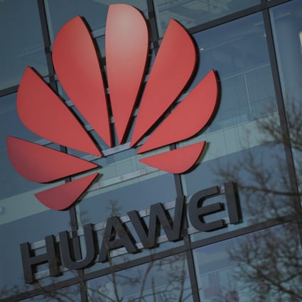 Huawei’s main UK offices in Reading, west of London. Photo: AFP