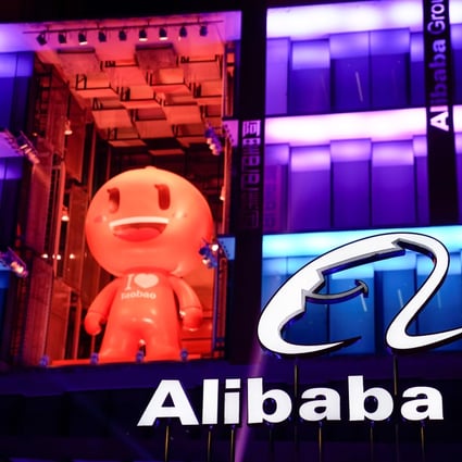 The logo of Alibaba Group is seen during Alibaba Group's 11.11 Singles' Day global shopping festival at the company's headquarters in Hangzhou, Zhejiang province, China, November 10, 2019. Photo: Reuters