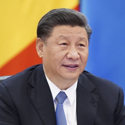 Chinese leader Xi Jinping speaks to participants in the Extraordinary China-Africa Summit on Solidarity Against Covid-19, which was held via video link on Wednesday. Photo: Xinhua