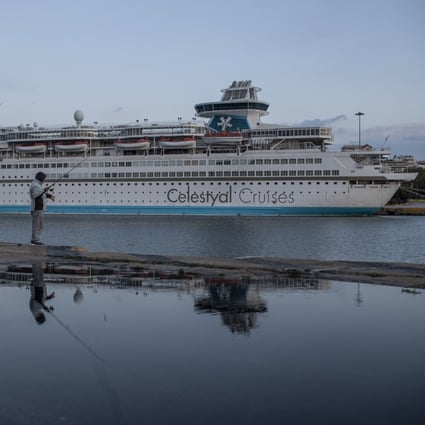 International travel curbs to stem the spread of the coronavirus have resulted in cruise ships being turned away each day by ports around the world. Photo: AP