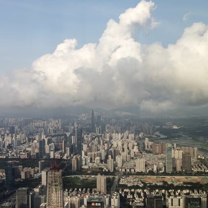 The Shenzhen skyline. China plans to let Shenzhen City, which borders Hong Kong, play in the Greater Bay Area. Photographer: Bloomberg