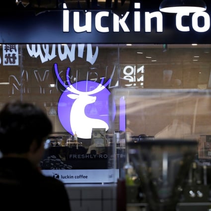 A Luckin Coffee store in Beijing, China in February 2019. An accounting scandal has led to a financial fallout for its key executives. Photo: Reuters