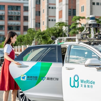 WeRide started offering its RoboTaxi service last November in Guangzhou, capital of southern Guangdong province. Photo: Handout