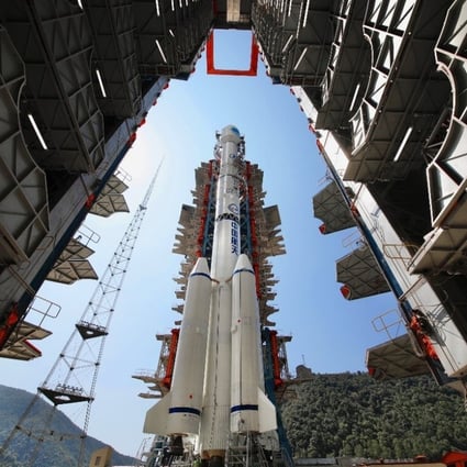The last satellite of China's BeiDou navigation satellite system, as it awaited launch. Photo: Handout