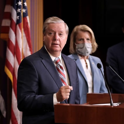 US Senator Lindsey Graham, Republican of South Carolina, speaking at the US Capitol in Washington on June 17. Photo: Getty Images/AFP