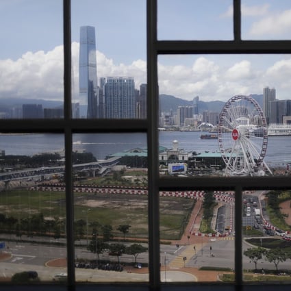The Central harbourfront and Hong Kong Observation Wheel, as seen from City Hall on June 21. Photo: Winson Wong