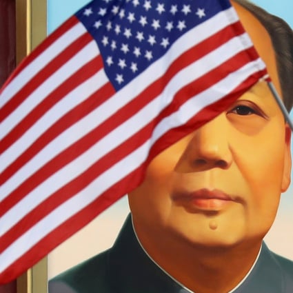 A US flag flutters in front of a portrait of Mao Zedong at Tiananmen gate during a visit by US President Donald Trump to Beijing on November 8, 2017. Many Americans fail to appreciate the scope of history beyond the Western canon. Photo: Reuters