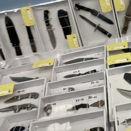 Hong Kong police seize more than 500 weapons ranging from butterfly