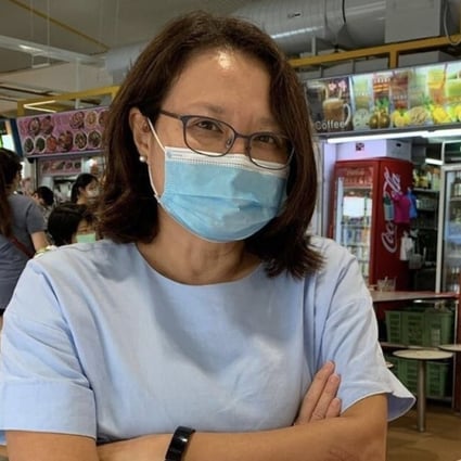 Workers' Party chair Sylvia Lim is seen campaigning ahead of Singapore's election. Photo: Twitter