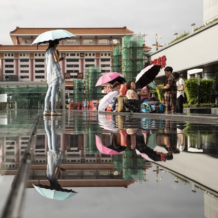 The Luohu immigration port building in Shenzhen on Sunday, August 4, 2019. Photo: Bloomberg