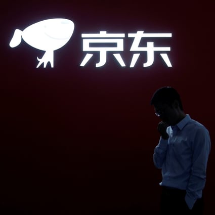 The logo of e-commerce company JD.com is seen at the World Internet Conference held in Wuzhen, eastern Zhejiang province, in October 2019. Photo: Reuters