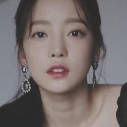 A picture of K-pop star Goo Hara is seen at her memorial service. She died in November 2019 in South Korea. Photo: Handout