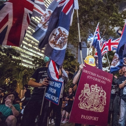 Under the latest proposal announced by British Prime Minister Boris Johnson on Thursday, BN(O)-eligible Hongkongers will be allowed to stay in Britain for five years and ultimately be eligible to apply for citizenship. Photo: Winson Wong