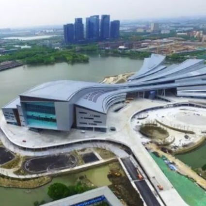 Asian Games Town was one of multiple ‘themed towns’ designed by JC Group, a company which subsequently ran into legal problems. The government has now moved to shut such projects down. Photo: Handout