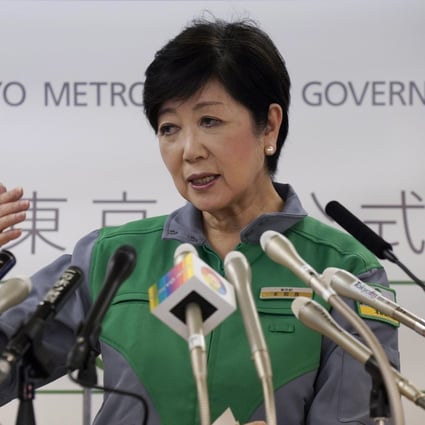 Yuriko Koike, a former defence and environment minister, became Tokyo’s first female governor in 2016. Photo: EPA